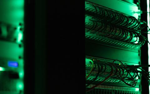 Server racks, where backend APIs and CI/CD pipelines run